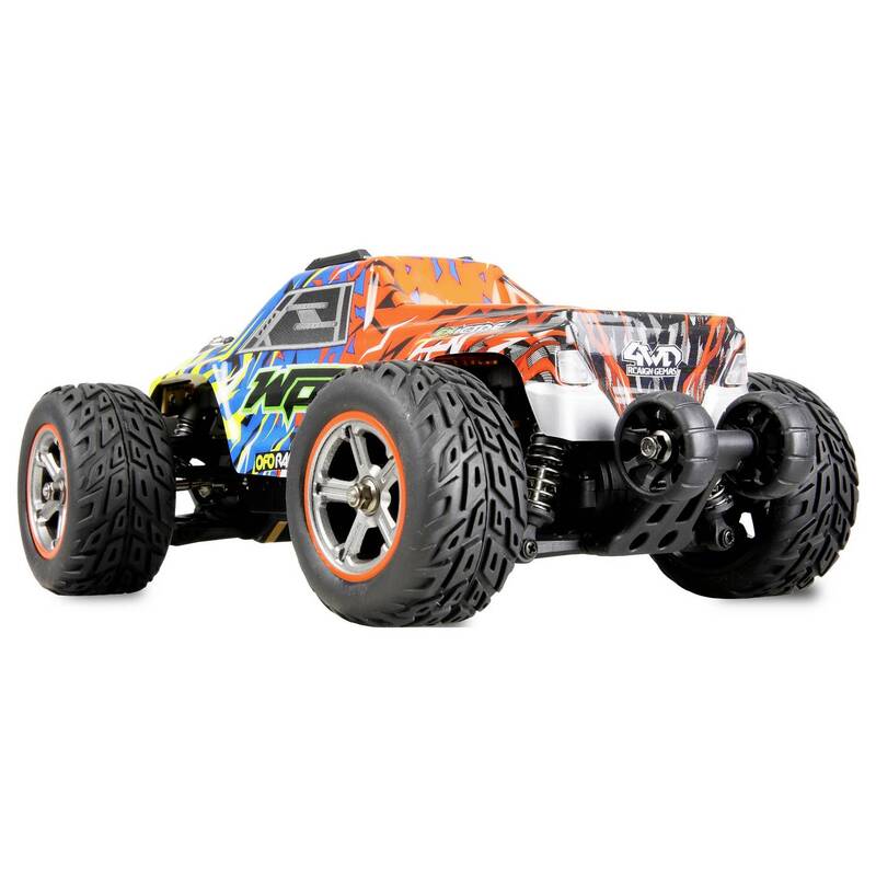 Amewi MAX20 1:20 RC Monstertruck Elektro 4WD Blau Orange mit Lichteffekt - 4262500341229