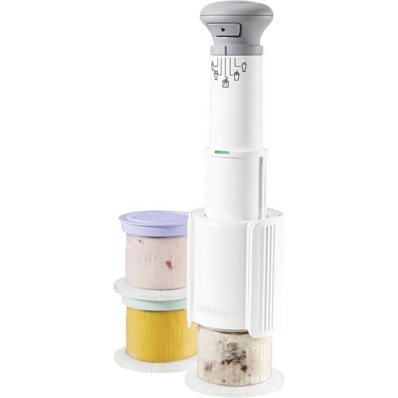 Cuisinart Eismaschine FreezeWand Eiscreme Slushie Sorbet Dessertbecher weiß - 3030050196603