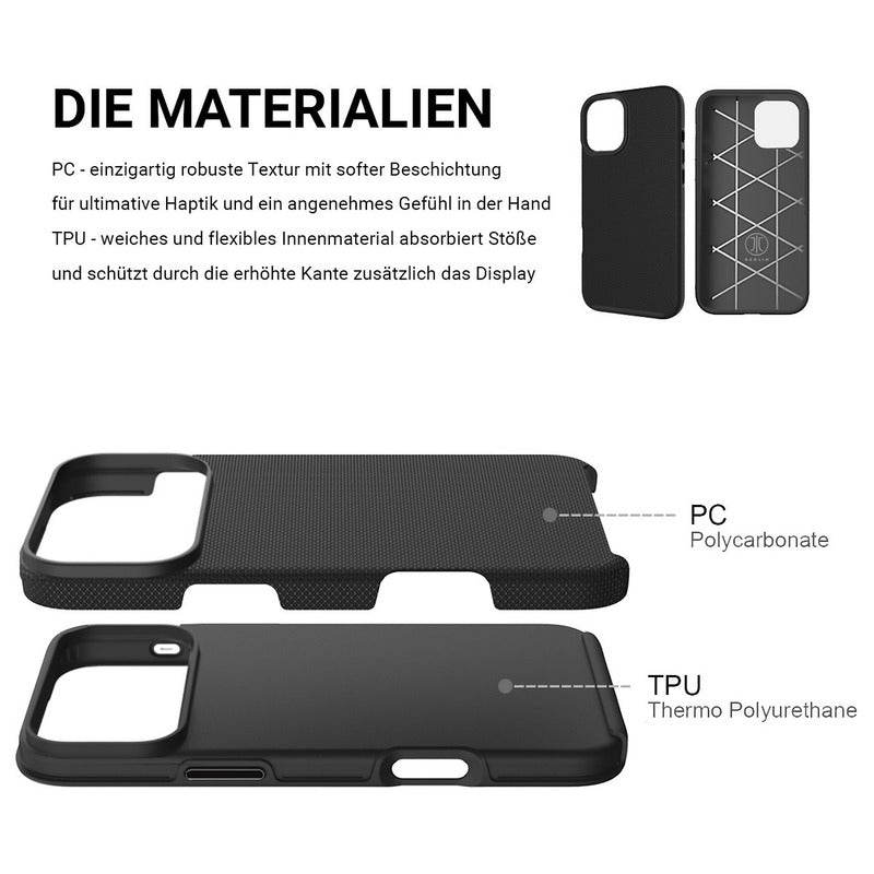 JT Berlin Backcover Schutzhülle Case iPhone 17 Pro MagSafe Schwarz 2 STÜCK - 4262386611492
