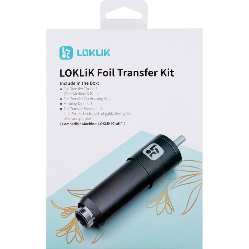 LOKLiK SG-KZJPJ-0021-US-L-B2B Craft Cutting Machine Supply Foil Transfer Starter Kit - 6977144240538