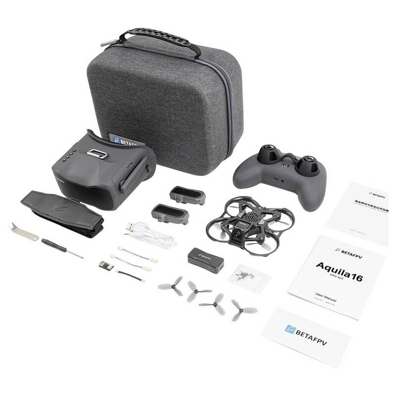 BETAFPV Race Copter Aquila16 FPV Kit Quadrocopter RtF FPV Racing 130mm 47g - 0735133999906