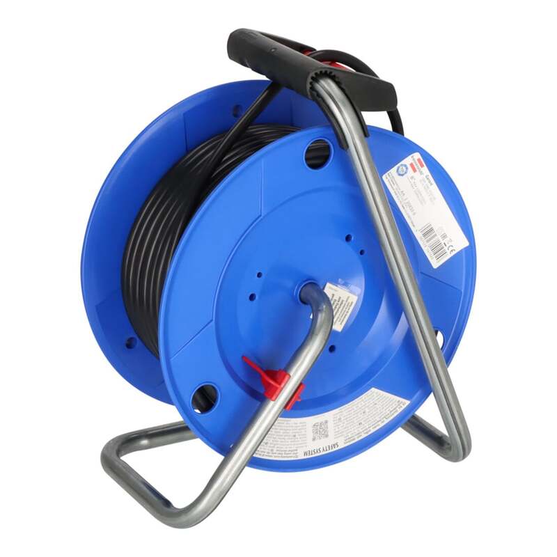 Brennenstuhl Kabeltrommel Garant 40m 4-fach Steckdose 290mm schwarz Kunststoff - 4007123141920