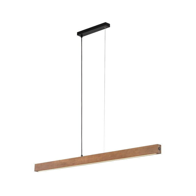 Tk Lighting LED-Holzhängeleuchte Teo Hängeleuchte LED walnuss 126 cm Touchdim437 - 5901780514495