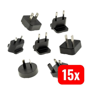 B-Ware Mean Well Adapter AC PLUG-MIX5 7er Set Steckertypen für EU USA UK Australien