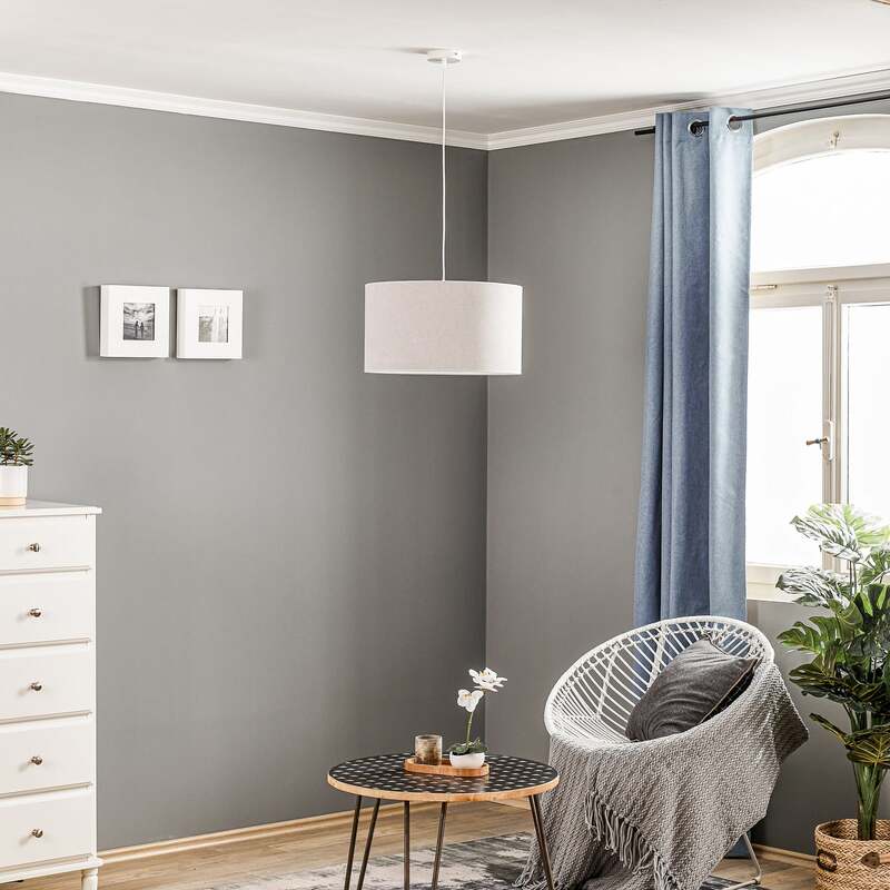 Hängeleuchte Bristol LED Pendelleuchte dimmbar grau weiß matt 25cm Höhe 45cm Ø - 5903689180603