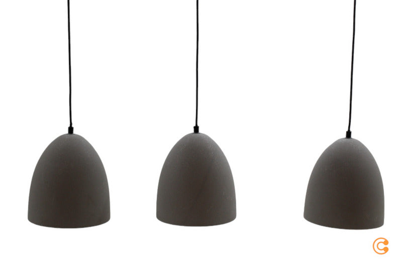 Paul Neuhaus Eton Hängeleuchte Pendelleuchte Deckenlampe Lampe 3-flm E27 grau444 - 4012248359365