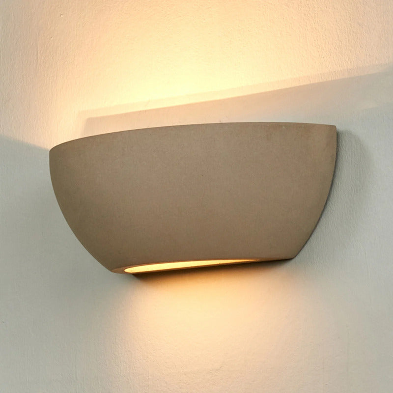 Lindby Wandleuchte Lampe Renata LED Wandlampe dimmbar grau Beton 24,5x9,5cm - 4251096524444