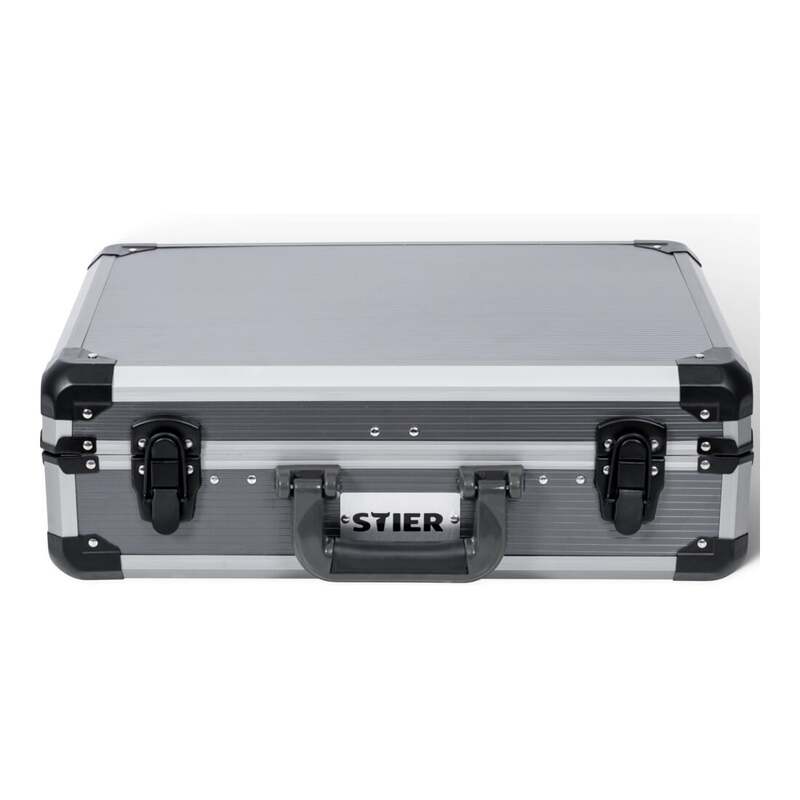 Stier Werkzeugkoffer 144-teilig Aluminiumkoffer Werkzeugset Handwerkzeug - 4251709619147