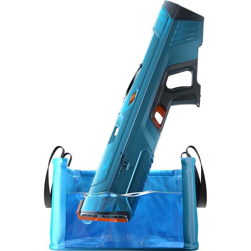 SPYRA Electric Water Blaster  Outdoor Squirt Gun for Pool Games  SpyraFour  Blue - 4260747380698
