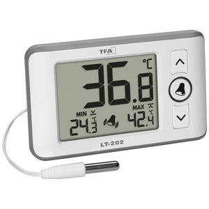 B-Ware TFA Dostmann Thermometer Temperaturmessgerät Kabelfühler LT 202 digital weiß 78g