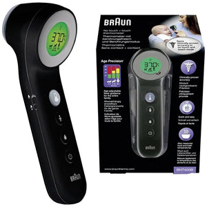 B-Ware Braun Fieberthermometer berührungslos schwarz No touch + touch 2 Sekunden messen