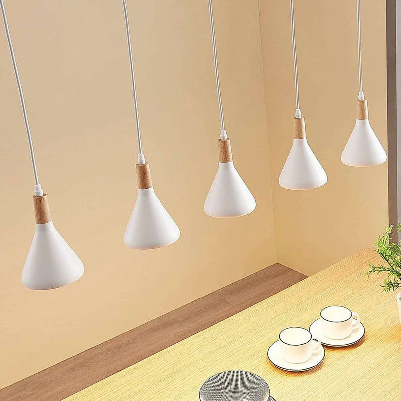 Lindby LED-Pendelleuchte Arina Hängeleuchte Deckenlampe Lampe Weiß 5-flammig - 4251096546972