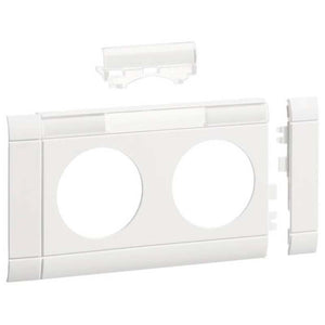B-Ware Hager Blende Abdeckung GB080219016 2fach OT 80 mm verkehrsweiß Weiß 8 STÜCK