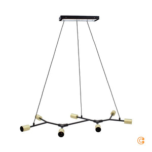 B-Ware Nordlux Hängeleuchte Hängeleuchte Lampe Leuchte Josefine in Schwarz, siebenflamm