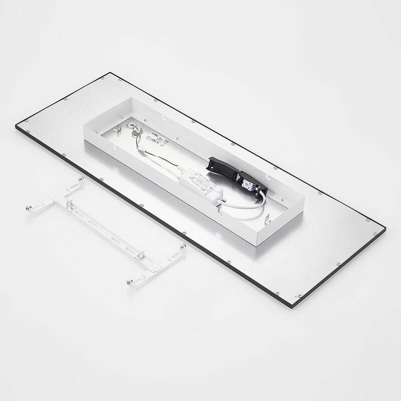 Lindby Deckenleuchte Nelios LED Lampe Leuchte dimmbar schwarz 80x30cm 4000K - 4251911738490