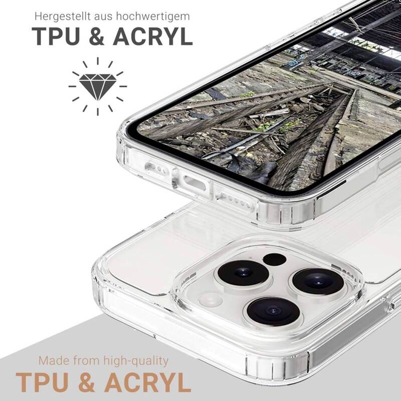 JT Berlin BackCase Hülle Apple iPhone 16 Pro Transparent MagSafe Pankow Clear - 4262386610921