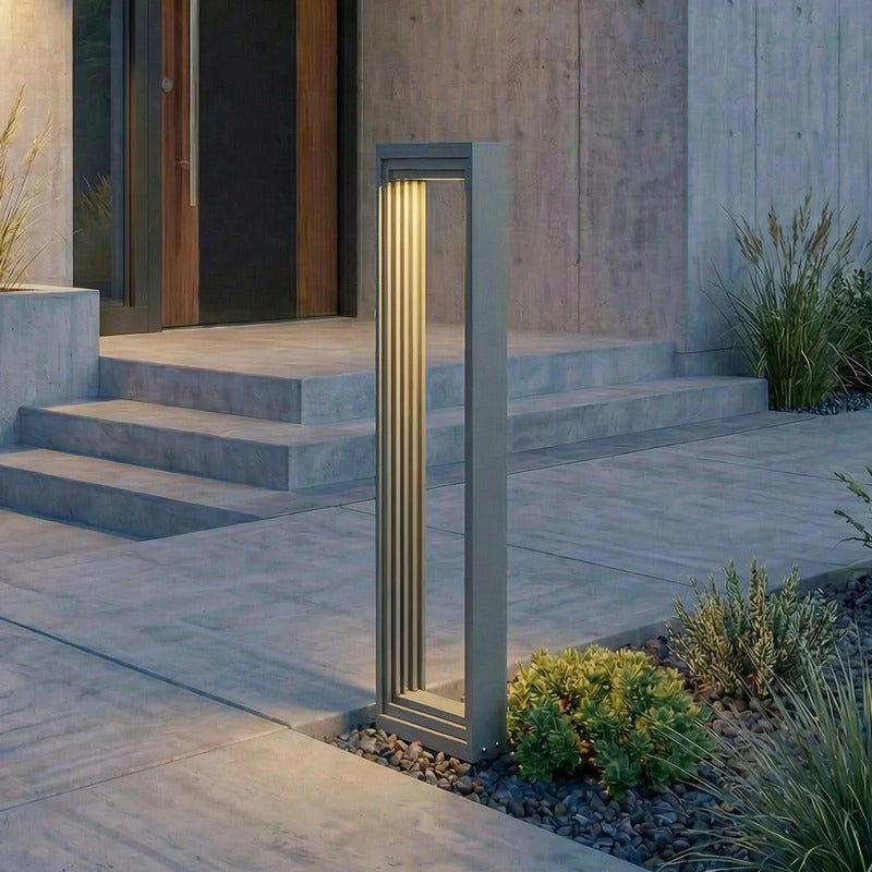 Lucande Wegeleuchte Gartenleuchte Ashkan LED Pollerleuchte anthrazit 60cm IP65 - 4255830911095