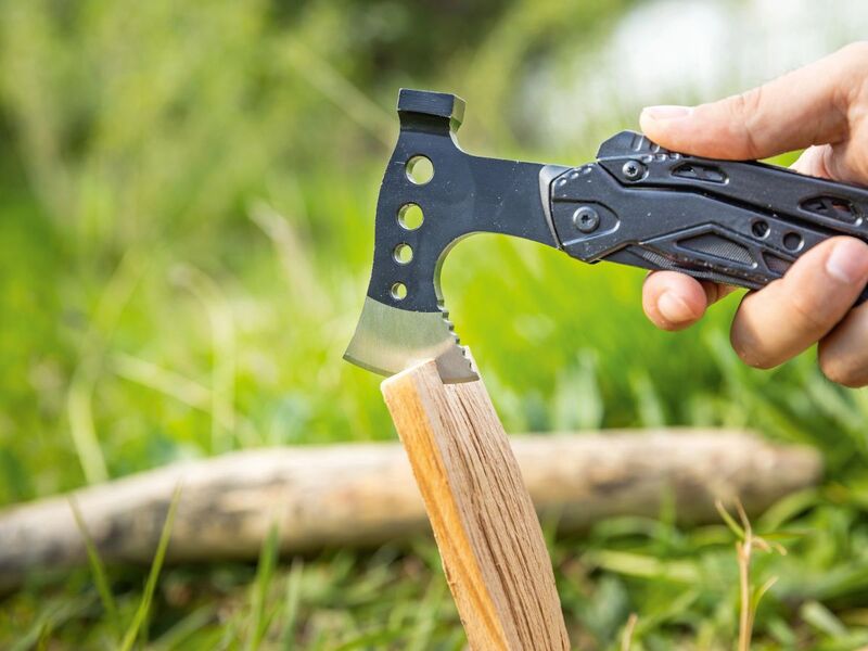 LUX-TOOLS Multi-Tool Axt Zange Kombizange Werkzeug robustes Design - 4007875030008