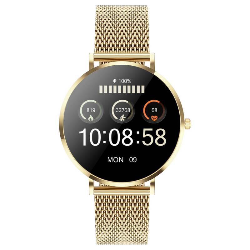XCOAST Smartwatch Uhr SIONA 2 Nano Citrin Gold Fitness Tracker Damen Fitnessuhr - 4260449578324