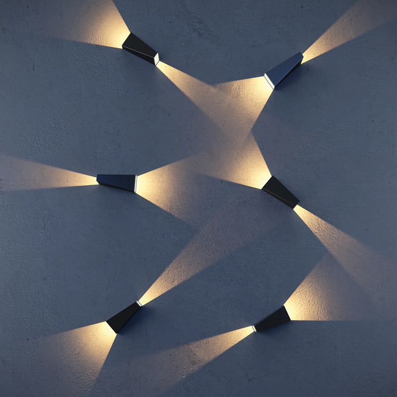 MAYTONI Außenwandleuchte Gartenlampe Times Square LED Wandleuchte schwarz 21cm - 4251110037721