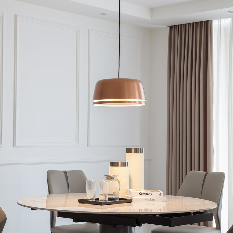 Lucande Hängelampe Hängeleuchte Faelinor LED Pendelleuchte Lampe kupfer Ø 35 cm - 4251911768015