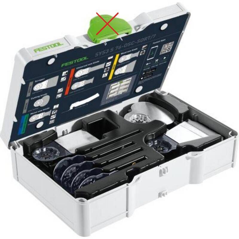 Festool Sägeblatt Oszillierer SYS3 S 76-OSC-SORT/7 Werkzeug Zubehör Set 578116 - 4014549438619