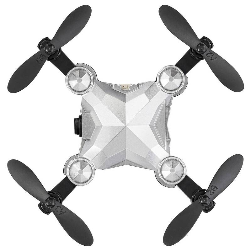 Reely Quadrocopter Drohne Mini Drone Kameraflug Suitcase Silber Schwarz Kamera - 4064161476353