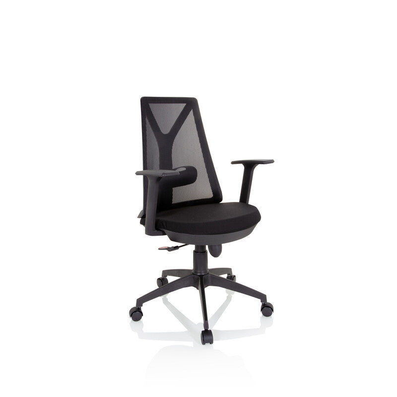 hjh OFFICE Bürostuhl Drehstuhl FALUN BASIC Netzstoff Stoff schwarz Stuhl Möbel - 4064323002284
