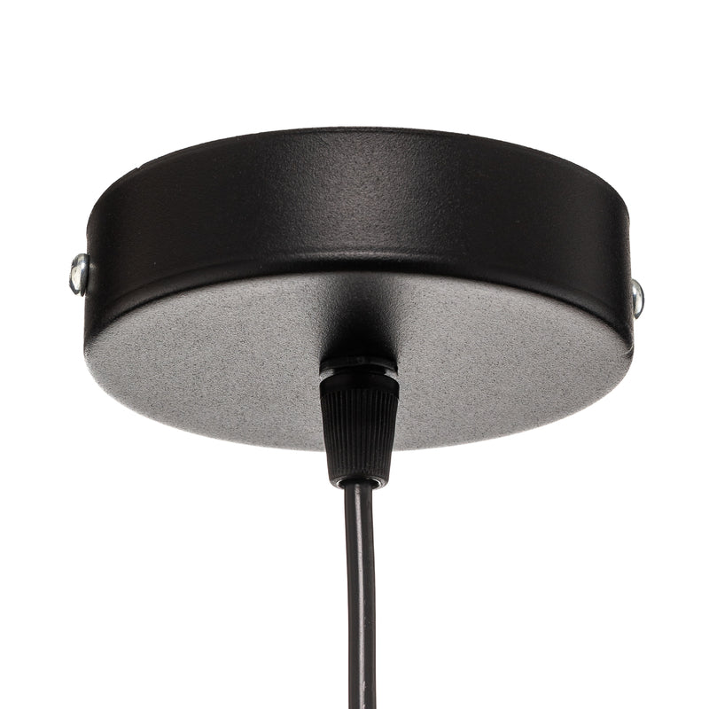 Hängeleuchte Boho LED Pendelleuchte Rattan dimmbar braun Ø 45 cm Höhe 22 cm - 5903689184304