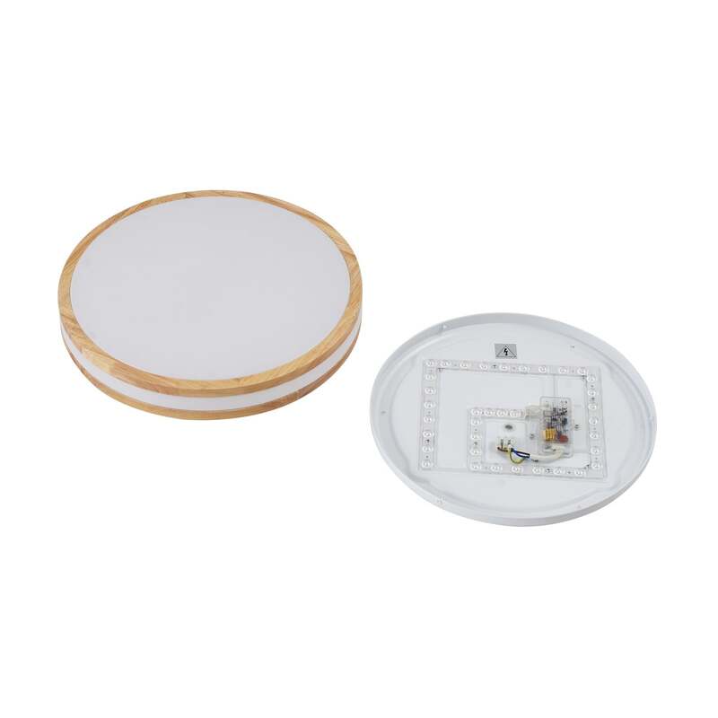 Lindby Deckenlampe Leuchte Emiva LED Lampe dimmbar Holz hell Ø40cm CCT - 4251911794601