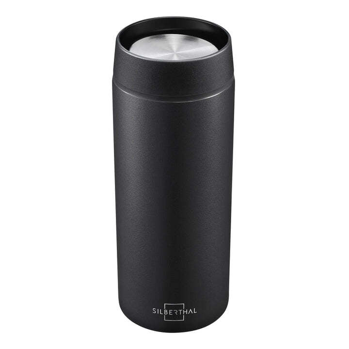 SILBERTHAL Thermobecher Kaffeebecher matt schwarz Keramikbeschichtung 2 STÜCK - 4260470466133