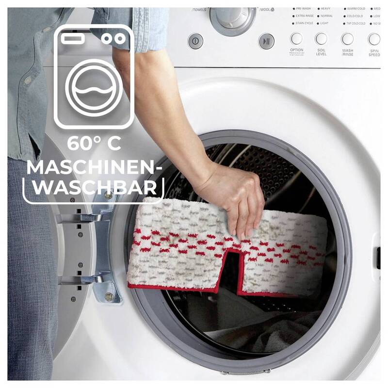 Vileda Bodenwischer Wischmopp 1·2·SPRAYmax Reinigung Mopp Sprühwischer weiß rot - 4023103222755