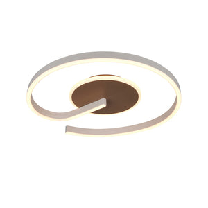 B-Ware Reality Deckenleuchte Calle LED Lampe dimmbar CCT 2300K-4000K braun Ø50cm