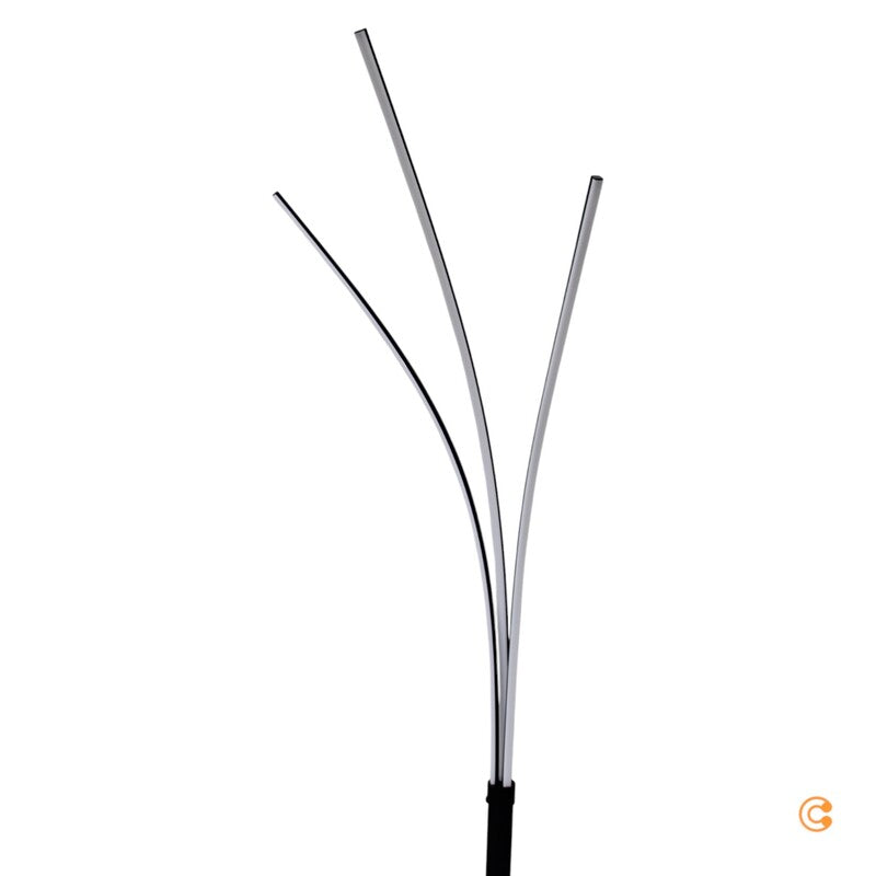 JUST LIGHT LED Stehleuchte Maja dreiflammig Leuchte Stehlampe Leselampe schwarz - 4043689976071