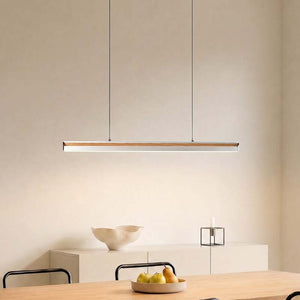 B-Ware Lucande Hängeleuchte Pendelleuchte Lutana LED dimmbar rosegold Holz 101cm