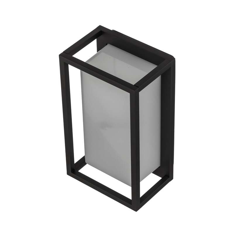 Lucande Außenwandleuchte Ilirian LED Gartenlampe Wandleuchte anthrazit 15x25cm - 4251096573138