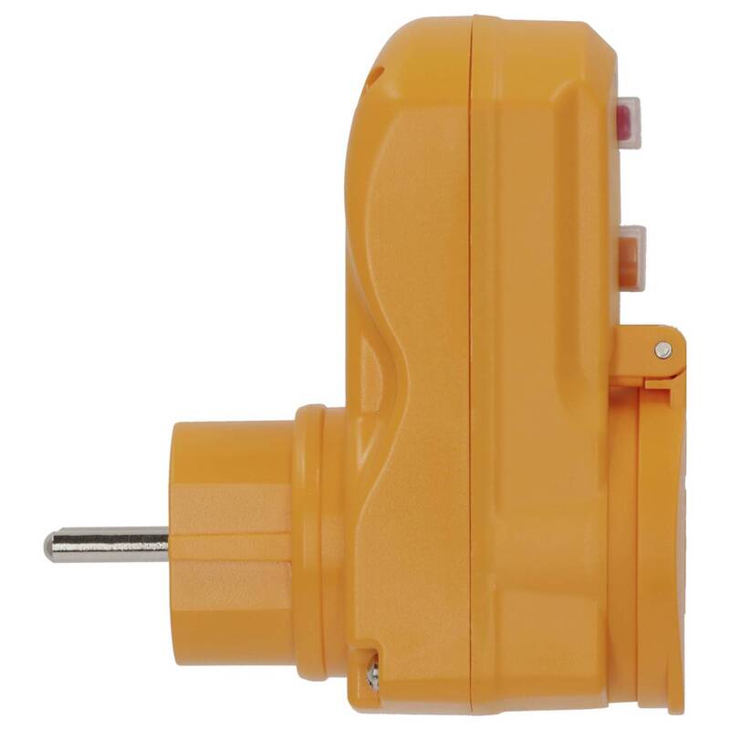 Brennenstuhl Personenschutz-Zwischenstecker PRCD 230V Gelb IP54 3500W 16A - 4007123641130