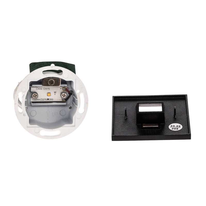 Brumberg Wandleuchte Wall Kit68 LED Einbauleuchte schwarz Aluminium 7,5x7,5cm - 4251433927068