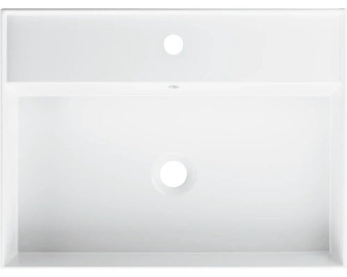 Jungborn Waschtisch Waschbecken QUATTRO 61 x 46 cm Badezimmer Weiß Glänzend - 4306517903466