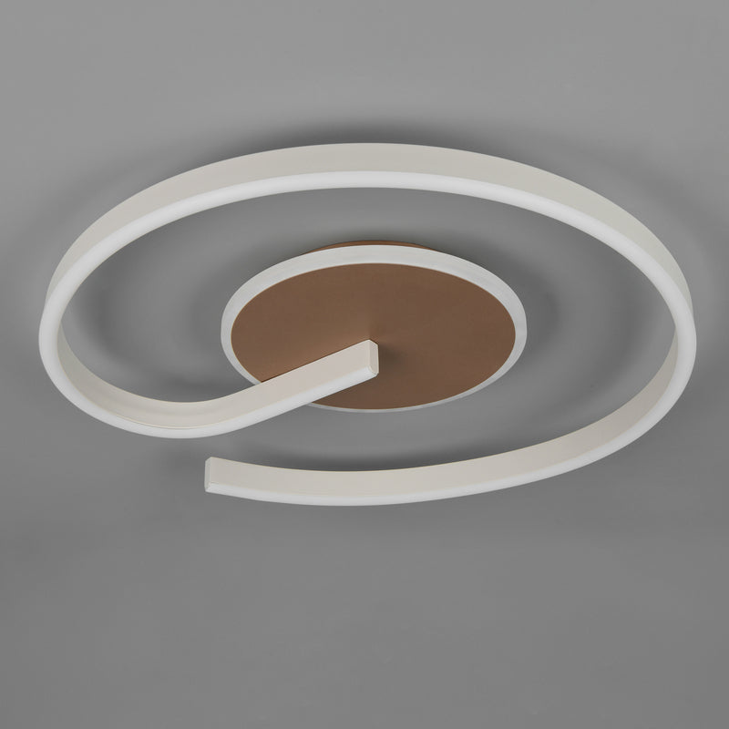 Reality Deckenleuchte Calle LED Lampe dimmbar CCT 2300K-4000K braun Ø50cm - 4017807654295