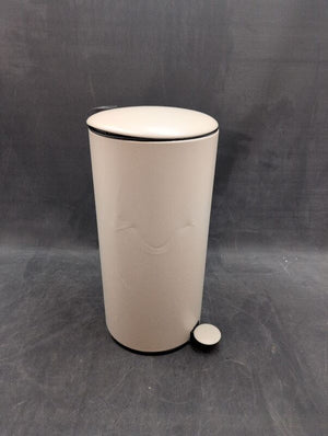 C-Ware hjh OFFICE Mülleimer 30L Treteimer Softclose CLEAN Step 2 Metall Beige