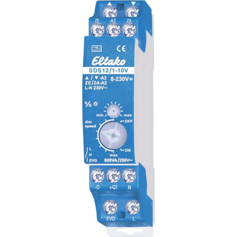 Eltako Hutschienen Dimmer 600 VA für Halogenlampen Dimmgeschwindigkeit einste... - 4010312109403