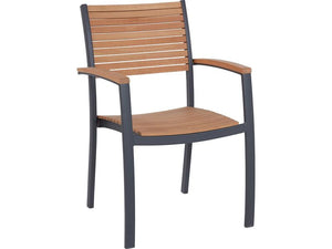 B-Ware Gartenstuhl Bonlee aus Holz FSC stapelbar mit Armlehnen Stuhl Lehnstuhl Outdoor