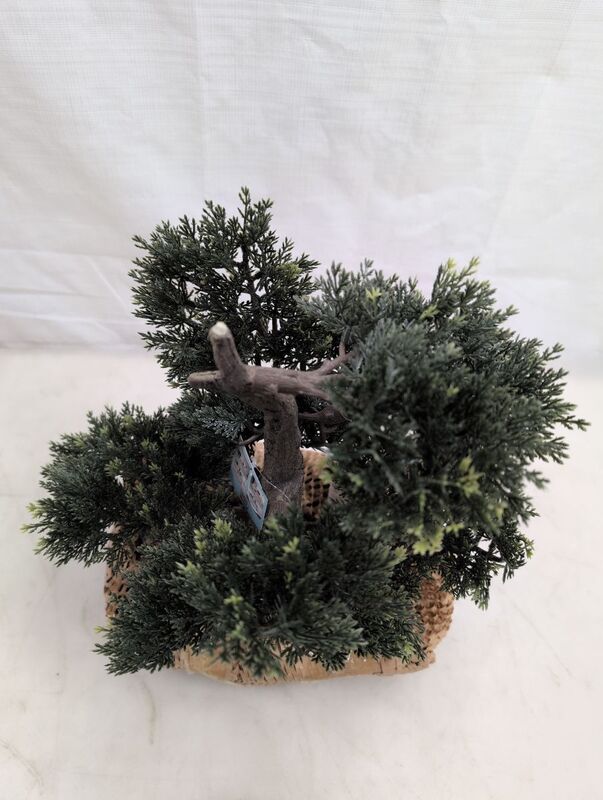 hjh OFFICE Kunstpflanze Kunstbaum Bonsai 44 cm grün künstliche Pflanze - 4064323036456