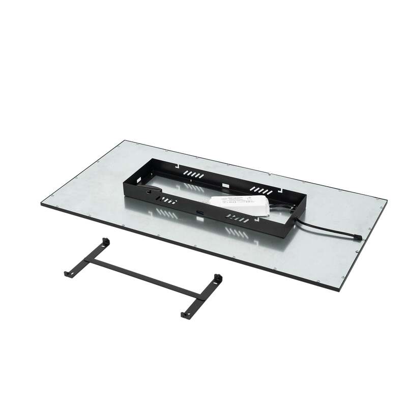 Lindby Deckenleuchte Lamin LED Panel CCT dimmbar Fernbedienung schwarz 80x40cm - 4251911765885