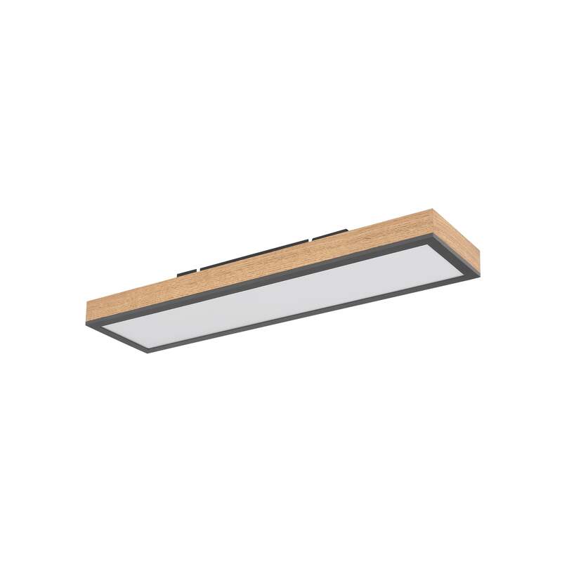 LED-Deckenleuchte Doro 60 cm Eiche MDF 18 W 1920 lm warmweiß Globo - 9007371417780