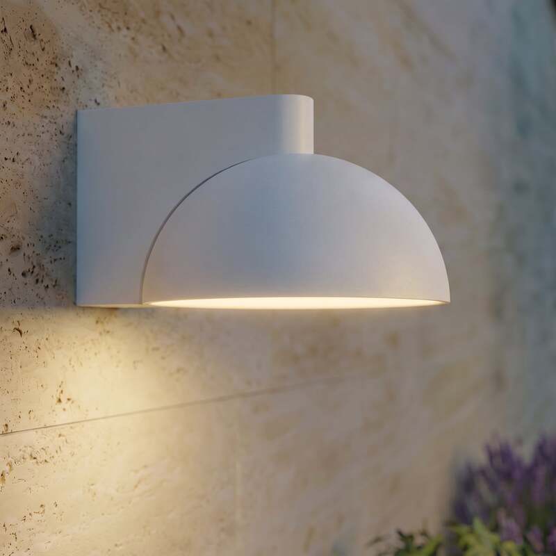 Lucande Außenwandleuchte Velira LED Gartenleuchte Lampe hellgrau IP54 3000K - 4255830907784