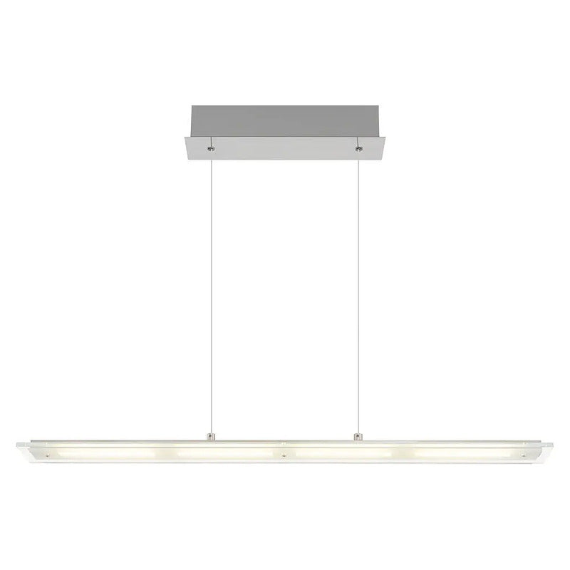 Globo Pendelleuchte Hängeleuchte Novak LED Lampe dimmbar nickel 88cm Höhe 150cm - 9007371586028