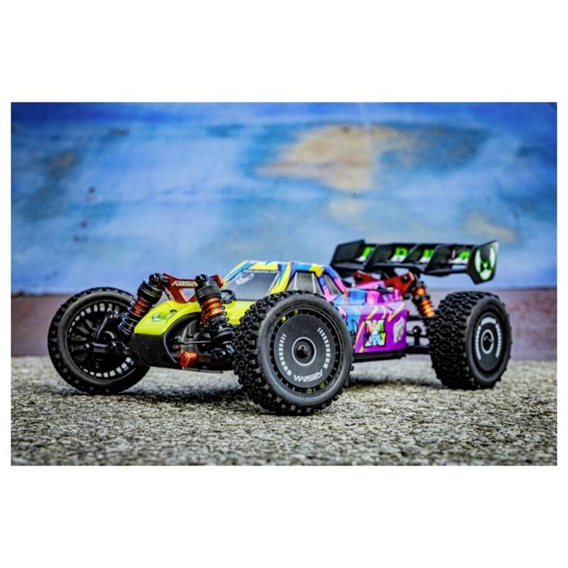 Absima 1:12RC Modellauto Buggy Elektro Allradantrieb Brushless Purple Neon Furry - 4250650963811