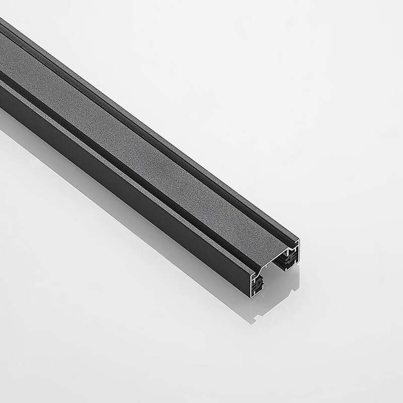 Lindby Linaro Stromschiene schwarz Schiene Lampen-Zubehör Schienensystem Strom - 4251911701623